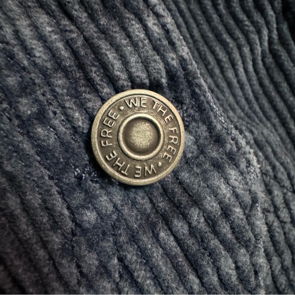 FREE PEOPLE We The Free Valerie Cord Vest - Majolica Blue - Picture 4 of 6